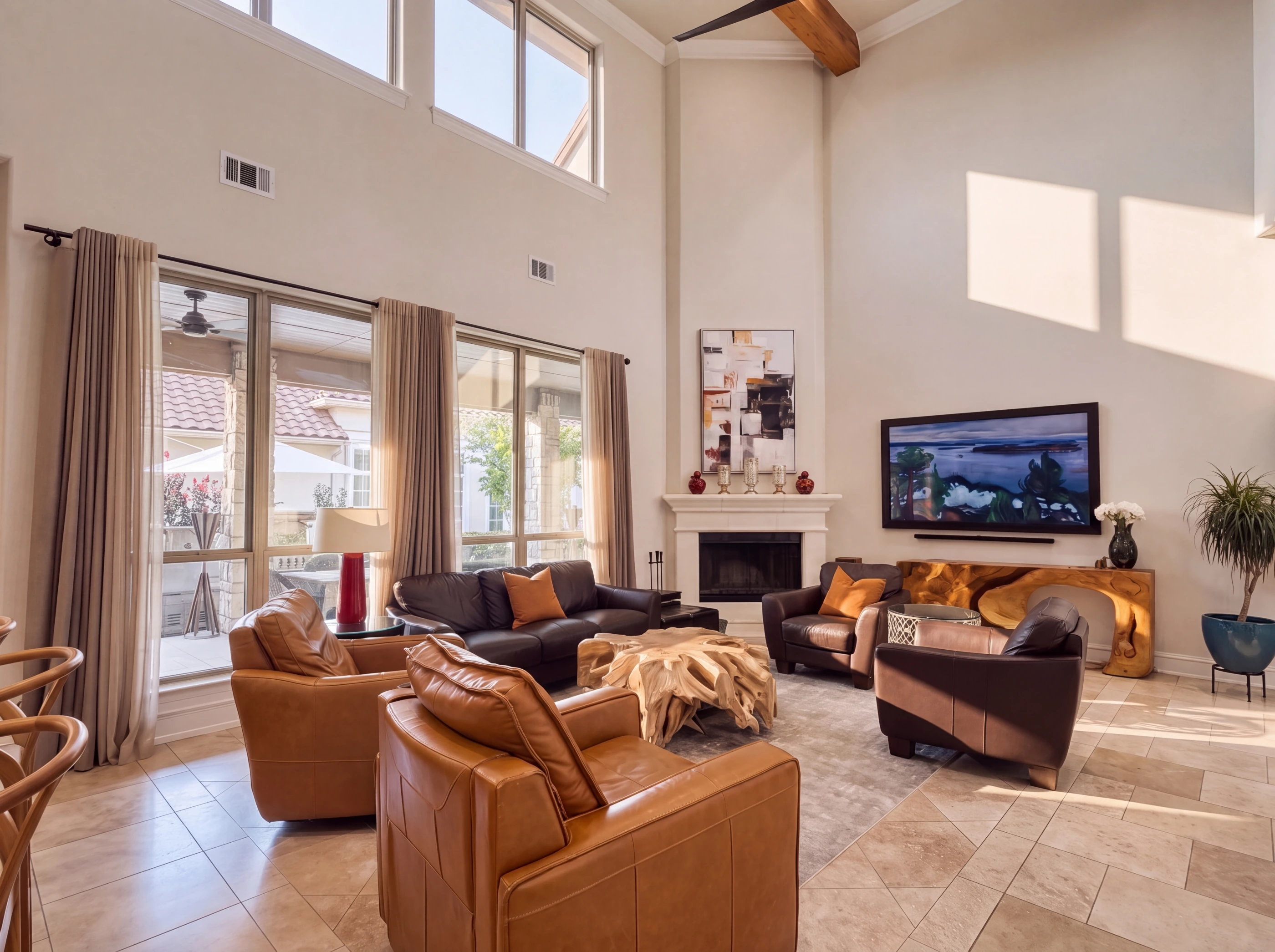 Great room seating area